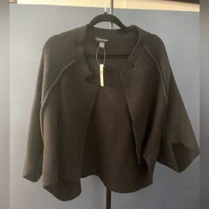 Anthropologie Maryann Shrug - black, one size
